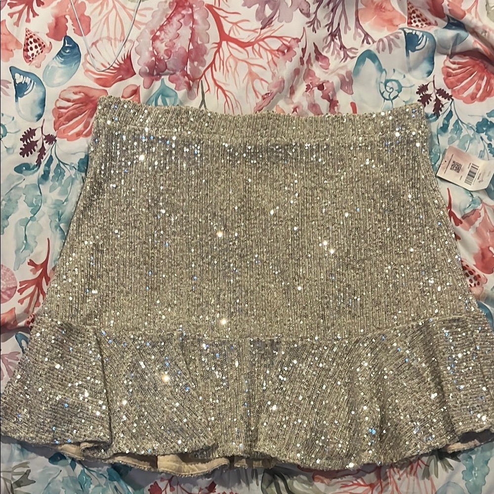 Gold Sequin Women's Skirt